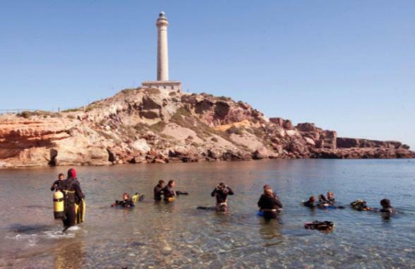 Cabo Palos Apt Salinas Marchamalo*Playa Amoladeras 帕洛斯角 外观 照片